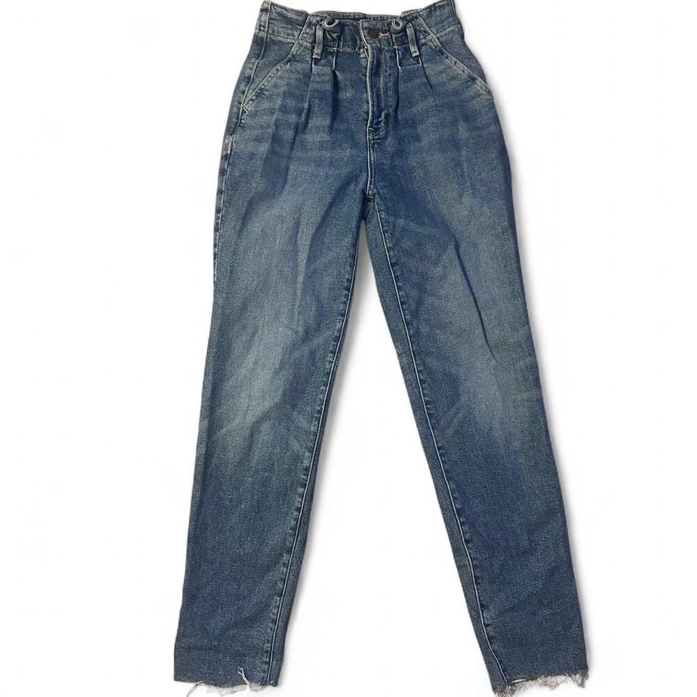 Hollister Co‎ blue high waisted Denim mom Jeans size 23x27